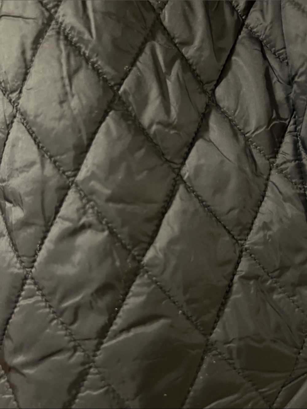 Lands' End Quilted Black Women's Sleeveless Zip Vest size XL - Picture 5 of 6